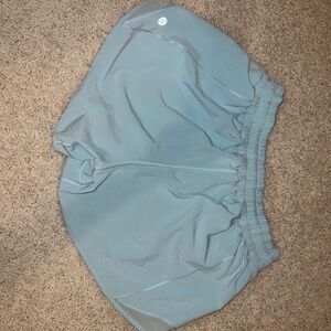 Lululemon ice blue hotty hot shorts